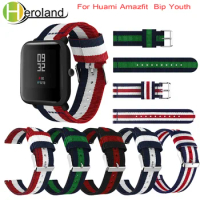 20mm WatchBand Strap For Huami Amazfit Bip Youth Wristband For Amazfit Bip S Lite / BIP U Accessories Bracelet Nylon Wriststrap