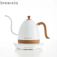 Brewista-Gooseneck Kettle, 220V, 0.6L, 1L, Variale Temperature Control Base, Fine Spout, Brew Coffee Pour Over Tea, Smart Touch