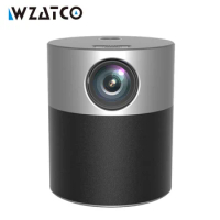 WZATCO E9A Mini Projector Android 9.0 Full HD 1920*1080P WIFI Blutooth Beamer 4k Video Smart LED Projectors for Home Theater