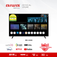 2025AIWA 55″ |   558G |   4K Ultra HD |   WebOS Smart TV |   Frameless TVcod