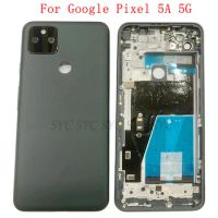 Battery Cover Rear Door Case Housing For Google Pixel 5A 5G Back Cover with Logo Repair Parts