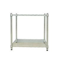 【dayneeds 日需百備】輕型 60x30x60公分 電鍍（鎖管）二層架(鐵力士架/收納層架/鞋架/展示架/層架/鐵架)