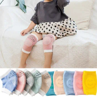 Baby Knee Pad Infant Anti Slip Rubber Leg Warmer Boys Girls Crawling Elbow Cushion Kids Socks Cartoon Floor Kneepads 0-36 Month