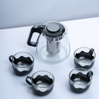 優樂悅~泡茶壺大容量茶水分離器過濾網耐高溫不銹鋼水防爆功夫泡茶壺套裝手沖壺 茶壺
