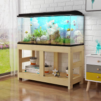 實木魚缸架雙層定做簡易簡約家用水族箱底櫃魚缸櫃實木魚缸架底座