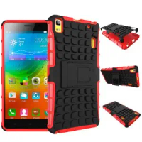 เคสสำหรับ Lenovo A7000 Plus A7000+ K3 Note, เคสกันกระแทก, เคสนิ่ม, เคสแข็งสองชั้น, โหมดขาตั้ง