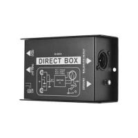 Audio Box Signal Converter Audio DJ Equipment Single Channel DI-Box Passive Stereo BOX DI-Box Direct Injection Audio Box
