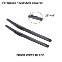Windscreen Wiper For Nissan NV200 2009 onwards 22"+16" Car Accessories Auto Rubber Windshield Wiper