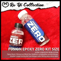 FUSION EPOXY ZERO KITSIZE 375GRAM / RESIN EPOXY FAST CURING KERAS BENING CARBON JORAN ART CRAFT