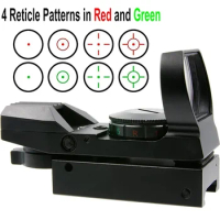 red green dot holographic sight hunting red dot reflex sight Reflex 4 Reticle Red Green Point Sights Aiming
