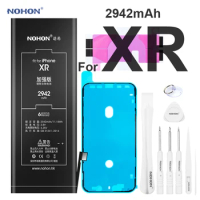 Nohon Battery For iPhone XR iPhoneXr 2942mAh Capacity Built-in Li-polymer Bateria For Apple +Tools