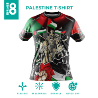 2023 newprime 8 Free Palestine save Gaza intifada sublimation microfiber jersey shirts Jersey tshirt
