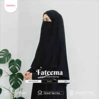 Naisha - Fateema Airflow French Khimar Crinkle Panjang Muslim Umroh Jilbab Syari Instan Kerudung Hit