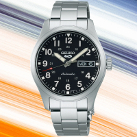 【SEIKO 精工】5 Sports系列 Lineup 復古軍風 機械腕錶 SK044 母親節 禮物(SRPJ81K1/4R36-13P0D)
