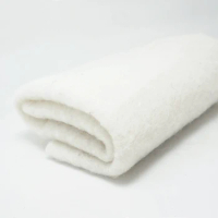 Natural wool Batt /semi-felting wool for needle felt, felting needle ,Spinning fiber, Photo props white