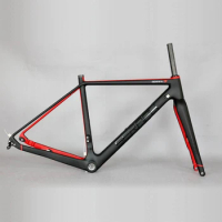 SERAPH Carbon Bike Frame, Gravel Di2, Carbon Cyclocross Frame, Disc GR029, 700C, Thru Axle, 142mm, GRAVEL frame