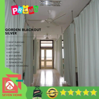 PREMIUM Tirai Gorden Rumah Sakit -Bahan Blackout Silver