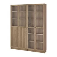 lemari buku dg panel/pintu kaca