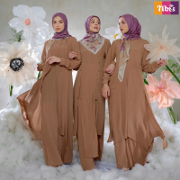 Nibras Bestie 2 Series A, B, dan C Gamis Bahan Yoryu Warna Caramel By Nibras Gamis Terbaru Casual St