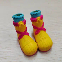 A Pair of Lalaloopsy Doll Yellow Shoes Fit For 12inch Full Size Dolls
