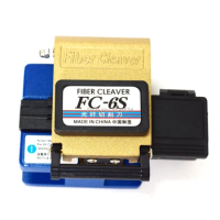Metal Fiber Cleaver with Dustbin, FC-6S, Fiber Optic Cutter, Used in FTTX FTTH, Free Shipping