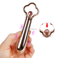 GOFLYING Rose Gold Bullet Vibrator Wholesale Vibrating Necklace Jewelry Vibrator Diamond Clitoral Vagina Stimulator