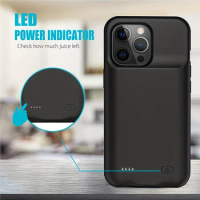 6800MAH Battery Charger Case For iPhone 15 14 13 Pro Max Charge Case For iPhone 11 12 Pro Max Xs Max Power Bank Charger Case