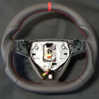Steering Wheel For Saab 9-3 9-5 Aero Leather Flat Bottom Since 2006 Year