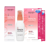 【MINON】蜜濃水潤保濕修護面膜4枚入x2盒+蜜濃豐潤保濕乳液x1瓶(3入 超值組)