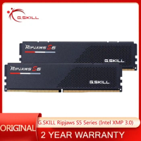 G.SKILL Ripjaws S5 Series (Intel XMP 3.0) DDR5 RAM 32GB (2x16GB) 6400 CL32-39-39-102 1.40V Desktop Computer Memory UDIMM-Black