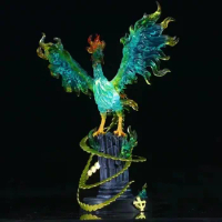 Anime One Piece Battle Phoenix Marco Beast Ver. GK PVC Action Figure Manga Statue Collection Model Kids Toys Doll with Light