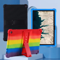 For Lenovo 10e Chromebook Tablet Case Soft Silicone Kid Friendly Shock Proof Protective Stand Cover for Lenovo 10e Chromebook