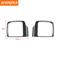 SHINEKA Exterior Stickers For Suzuki Jimny 2019+ Car Rearview Mirror Rain Eyebrow Frame Trim Cover For Suzuki Jimny 2019 2020
