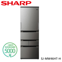 SHARP 夏普 457L一級能效自動除菌智慧左右開任意五門變頻冰箱(SJ-MW46HT-H)