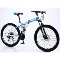 High quality folding mountain bike 24/26 inch double shock absorption one wheel 21 24 speed folding bicycle for adult