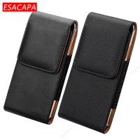 Belt Clip Flip Phone Holster Cover For Huawei Honor X30i X20 SE 50 Vertical Waist Case Leather Bag For Honor Magic3 Pro Nova 9