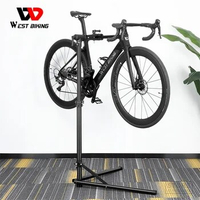 WEST BIKING Multipurpose Bike Repair Stand Storage Foldable Bicycle Display Stand Professional Bike Maintenance Wall/Floor Racks