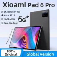 Global Version 2024 Tablet Android 13 Pad 6 Pro Snapdragon 888 Octa Core Tablet PC 12GB 512GB 11 inch Tab Pad 6 Pro Tablets