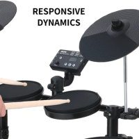 Electric Drum Set 8 Piece Electronic Drum Kit for Adult Beginner with 144 Sounds Hi-Hat Pedals for Gifts
