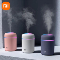 XIAOMI 300ml Electric Air Humidifier Portable Aroma Oil Diffuser Car Purifier Aroma Anion Mist Maker with Colorful Night Light