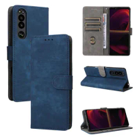30pcs/lot For Xperia 1 III 5 III 10 III Rfid Blocking Matting Series Leather Case With Stand For Sony Xperia 1 II 5 II 10 II