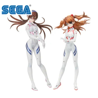 SEGA Original NEON GENESIS EVANGELION Anime Figure Asuka Langley Soryu Combat Clothing Action Figure Toys for Kids Gift Model