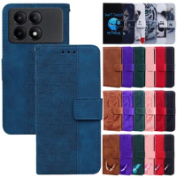 X6 Leather Case For Xiaomi Poco X6 Pro 5G Magnetic Flip Wallet Case Cover For Xiomi Mi Poco X6 PocoX6 X6Pro 2024 Card Slot Cases