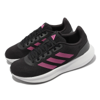 【adidas 愛迪達】慢跑鞋 Runfalcon 3.0 W 女鞋 黑 紫 愛迪達 運動鞋 路跑(HP7560)