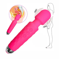20 Speed Wireless Dildos AV Vibrator Magic Wand for Women Clitoris Stimulator USB Rechargeable Massager Sex Toys A
