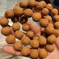 Original Seed Red Leather Corpulent Monkey Head Bracelet Men Women Bodhi Seed Beads Bracelet Wooden Cultural Artifact Beads Craf
