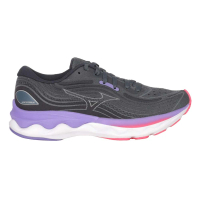 【MIZUNO 美津濃】WAVE SKYRISE 4 女慢跑鞋-美津濃 運動 訓練 鐵灰紫(J1GD230971)