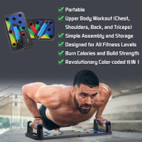 Push-Up Board Exercise Folding Portable Fitness Equipment Exercise Abdominal Muscles Biceps Muscles Chest Muscle Training Exerci