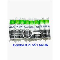 Lõi Lọc Nước Aqua - Combo 8 Lõi Lọc Số 1 Lắp Cho Vị Trí Số 1 Của Máy Lọc Nước Ro Có Cốc Lọc 10inch