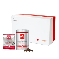 【illy】意利尊榮咖啡禮盒(中焙咖啡豆250g二罐組)